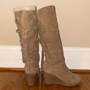 BearPaw knee high boots.